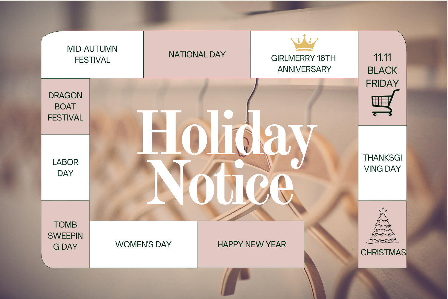 China's Statutory Holidays and girlmerry's activitiesIn 2025